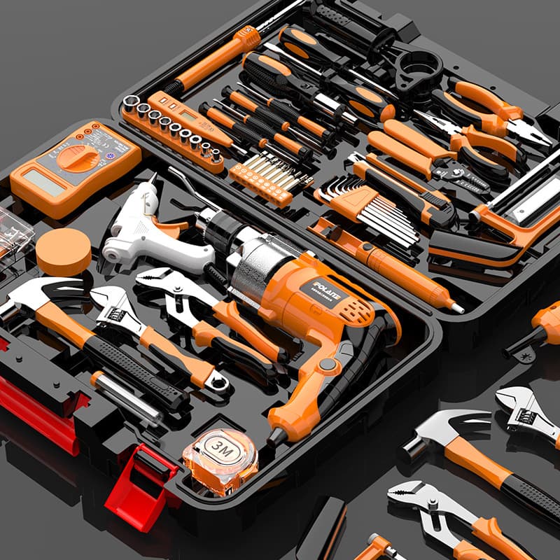 Home Tool Set Complete Kit Hardware Electric Drill Woodworking Repair Multifunctional Universal Electric Combination Toolbox