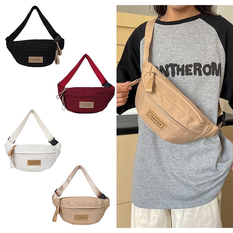 Trendy Sports Chest Bag for Women 2025 Casual Multi-Function Crossbody Waist Bag Ins Student Versatile Shoulder Bag