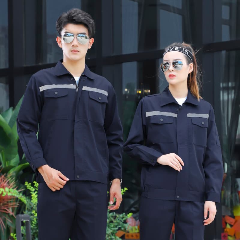 Summer Long-Sleeve Work Suit Durable Engineering Clothing Men's Labor Protection Clothing Auto Repair Uniform Property Service Uniform Workwear