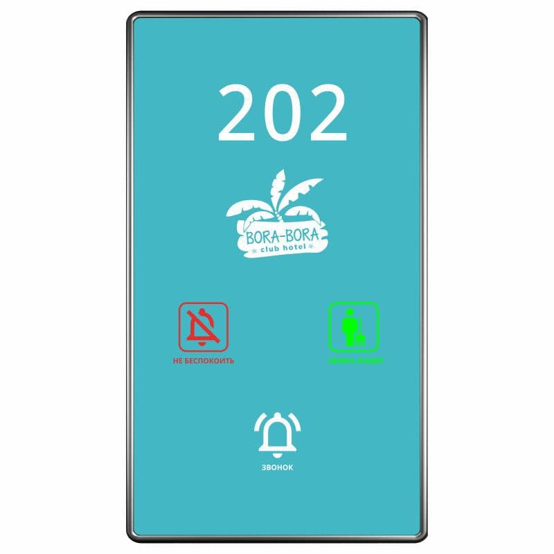 Hotel Door Display Electronic Door Plate with Do Not Disturb Feature, Touch Switch Bell for Hotel Rooms