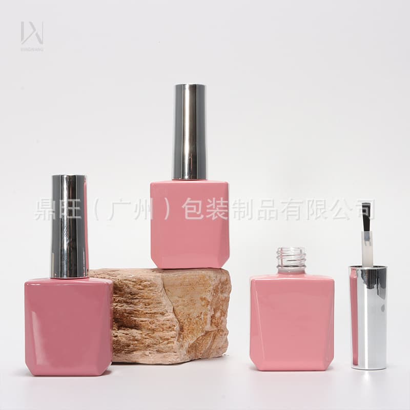 Factory Direct Supply 12ml Nail Gel Empty Bottle, Spray Coated Light-Proof Nail Gel Functional Bottle, Nail Polish Refill Bottle