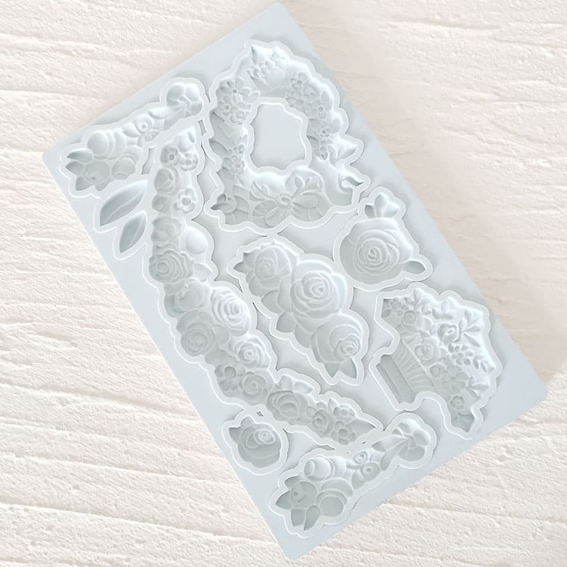 Rose Bush Multi-Shape Birthday Wedding Cake Chocolate Decoration DIY Silicone Mold Baking
