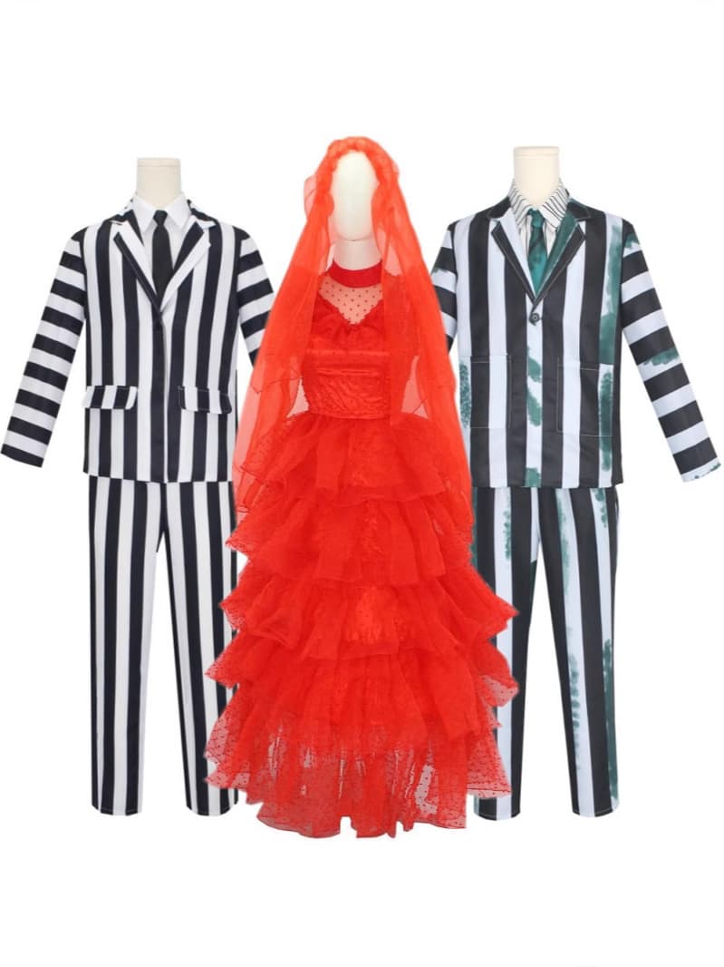 Halloween Costume Beetlejuice Cosplay Costume Beetlejuice 2 Clothes Cosplay Role-Playing Costume In Stock