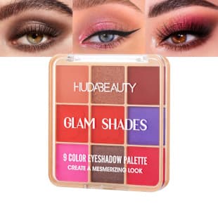 HUDA Beauty Eyeshadow Palette 9 Shades Classic Matte and Shimmer