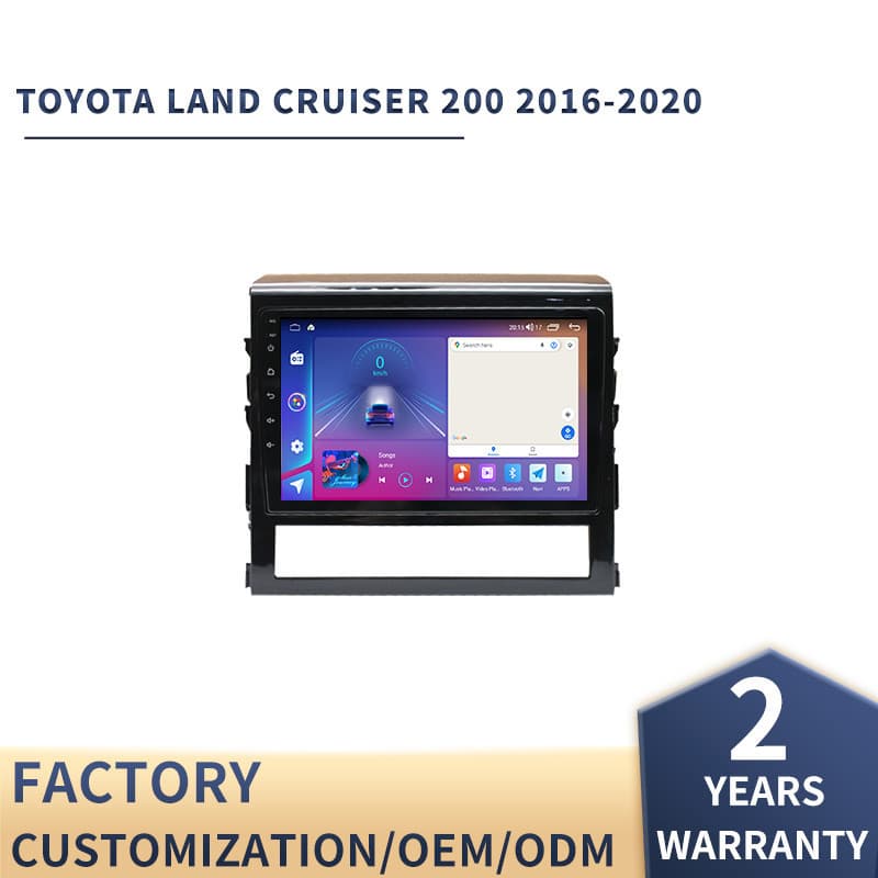 For Toyota Land Cruiser Large Screen Navigation Car Display Carplay