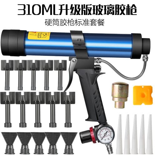 Pneumatic glass glue gun accident car door edge hood shock absorber package chassis spray sheet metal glue gun kit