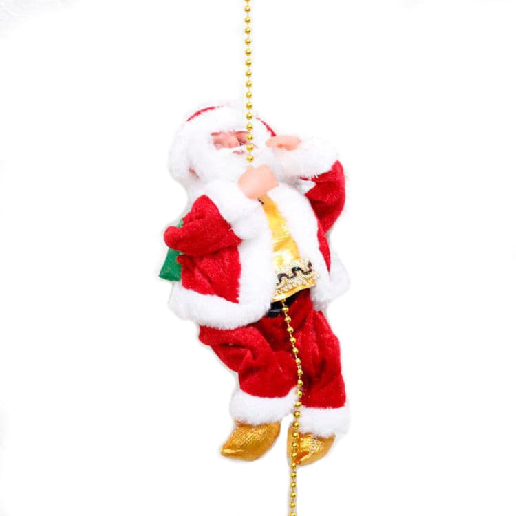 Cross-border Christmas Best-seller Climbing Bead Santa Claus Ornament, Christmas Children's Toy Window Decoration Gift