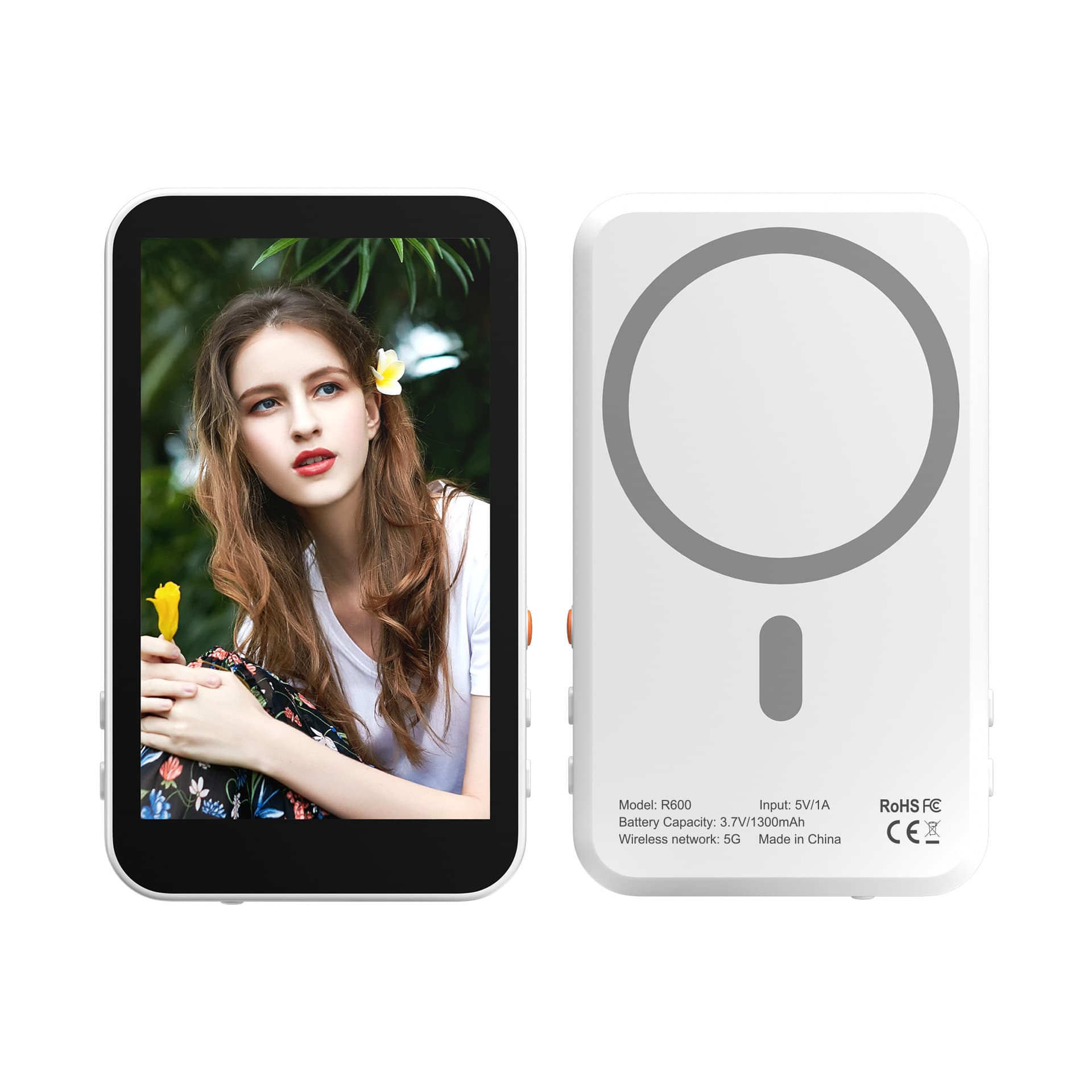 Vlog selfie magnetic display WIFI screen projection rear mobile phone screen monitor wireless magnetic display