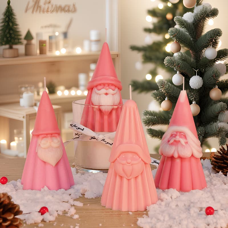 Sanxin Santa Claus Candle Silicone Mold DIY Handmade Gift Christmas Gift Fragrant Stone Grinding Tool Cross-border