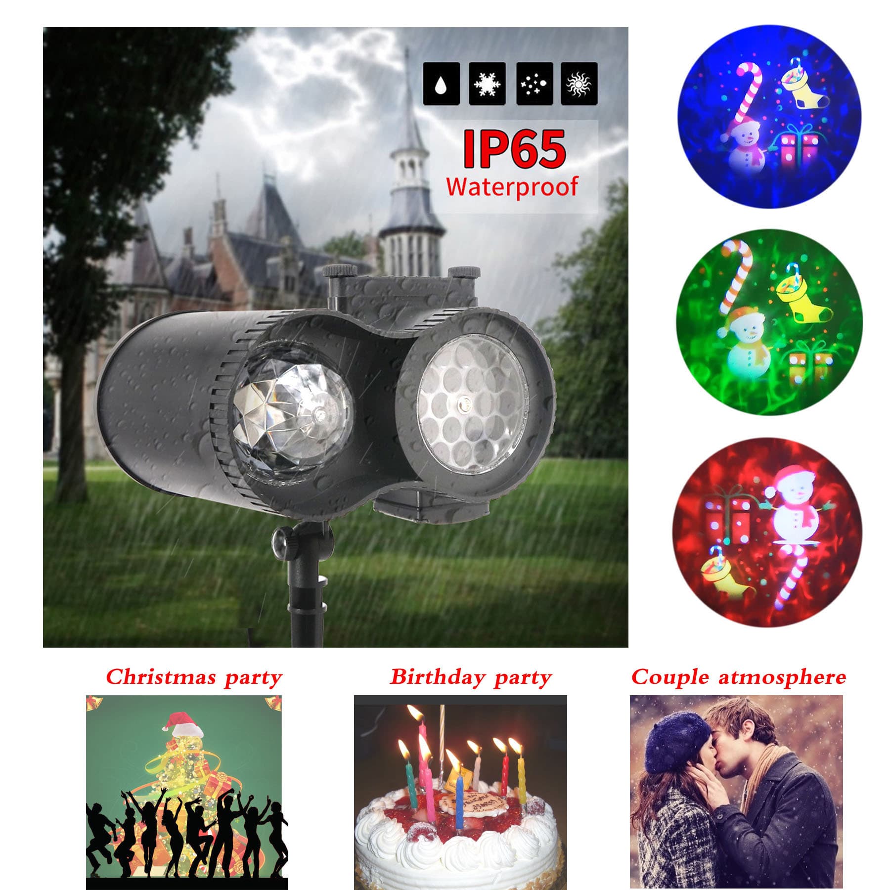 Factory Water Ripple Starry Sky Projector with Ocean Wave Patterns for Outdoor Parties