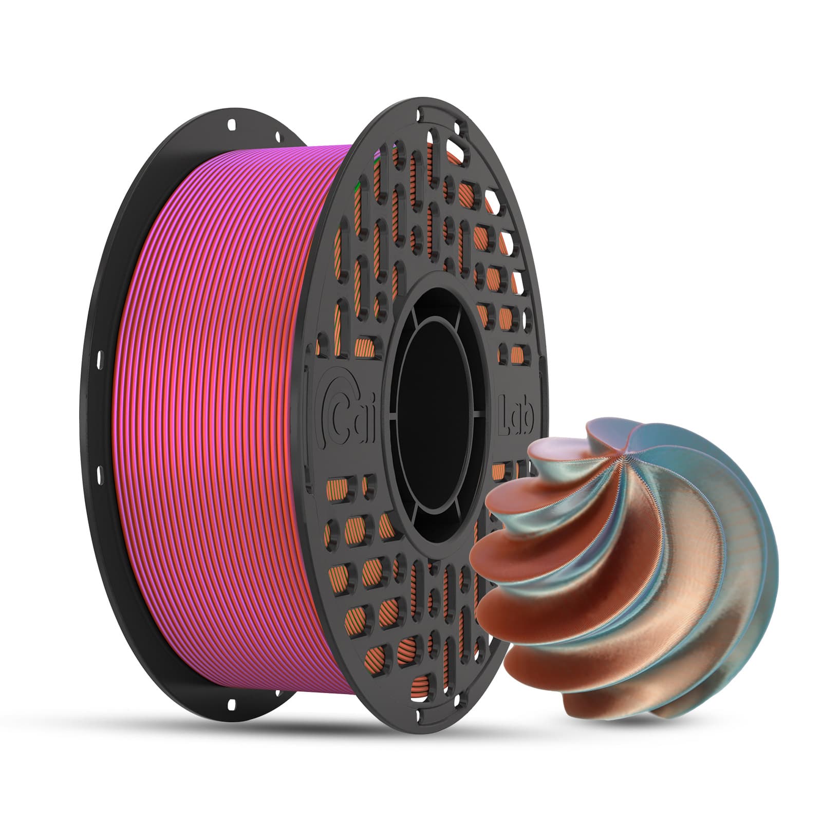 Caiduowu PLA Silk Tri-Color Four-Color Gradient 1.75mm 1kg 3D Printing Filament Universal Material for FDM Printers