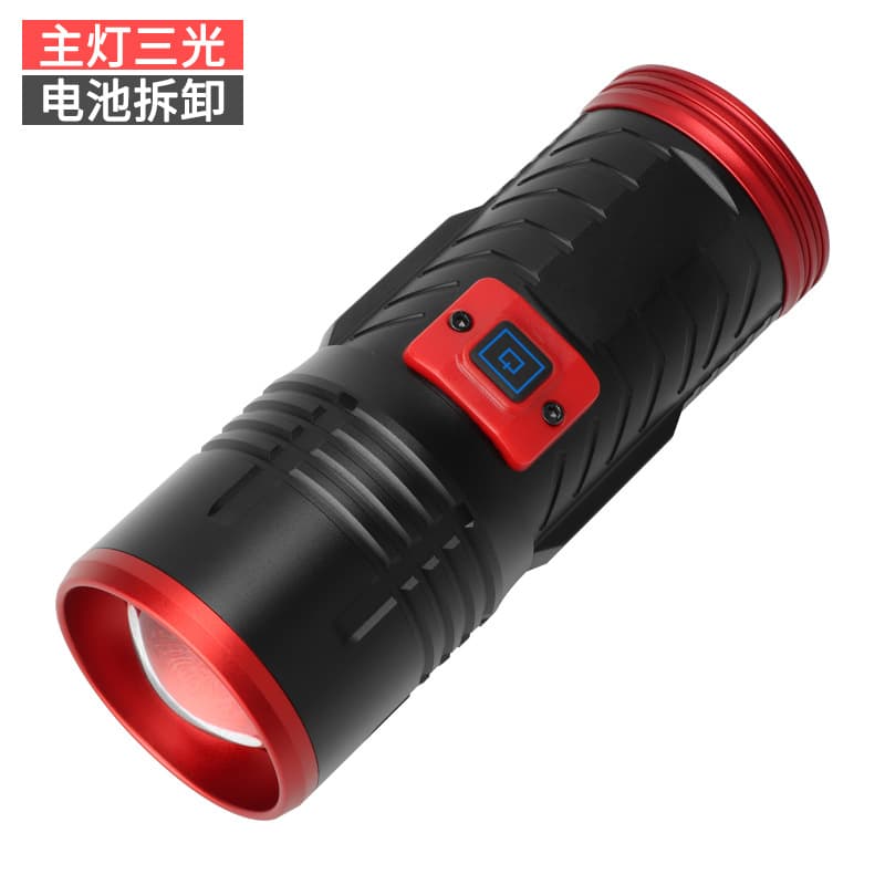 Three-Light Source Fishing Lamp with Removable Battery, TYPE-C Charging, LED High-Power Bright Light Mini Outdoor Night Fishing Light