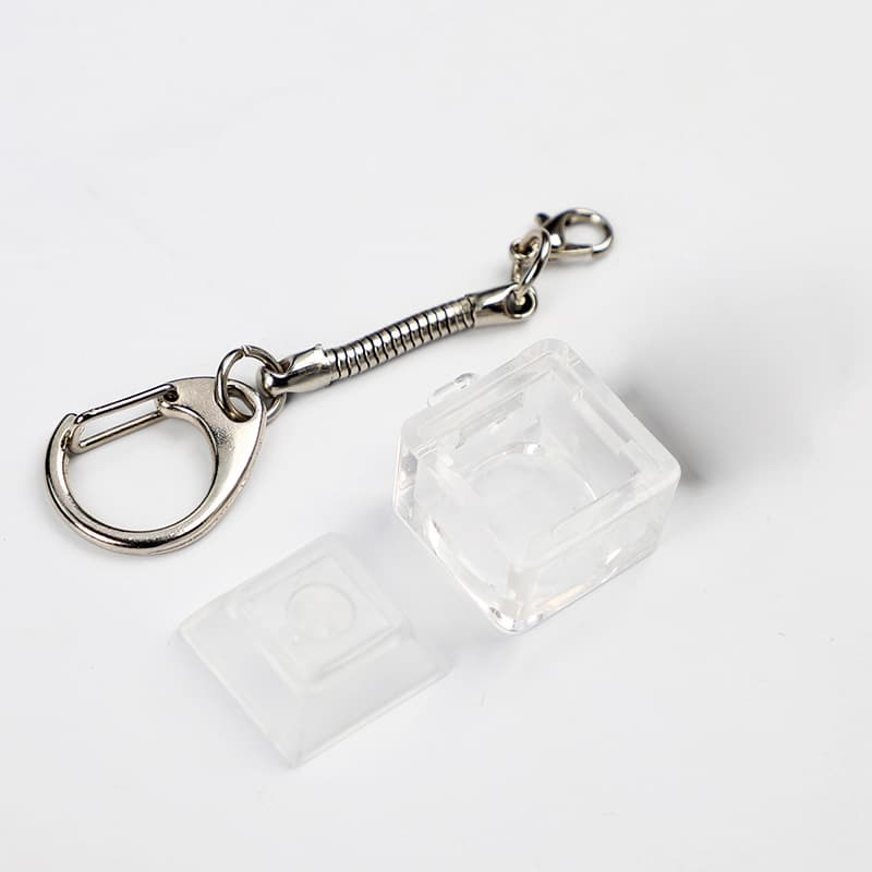 Single Switch Tester Press Frame Keychain with DSA Transparent Keycap for Customized Different Switch Feel Experience