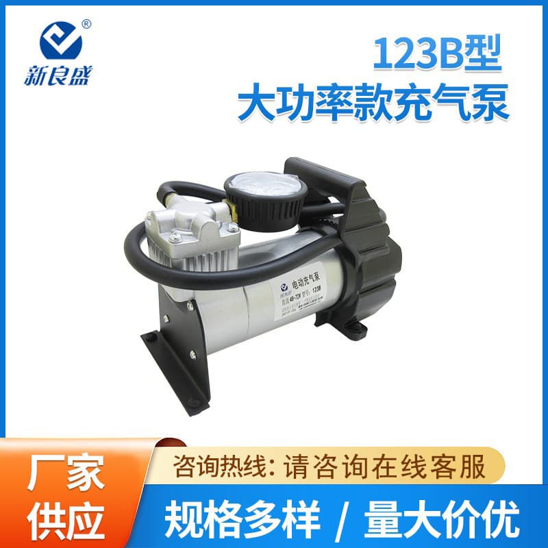 Xinliangsheng Electric Vehicle Repair Special 48-60-72V Tubeless Tire High-Power Metal Inflator 123B