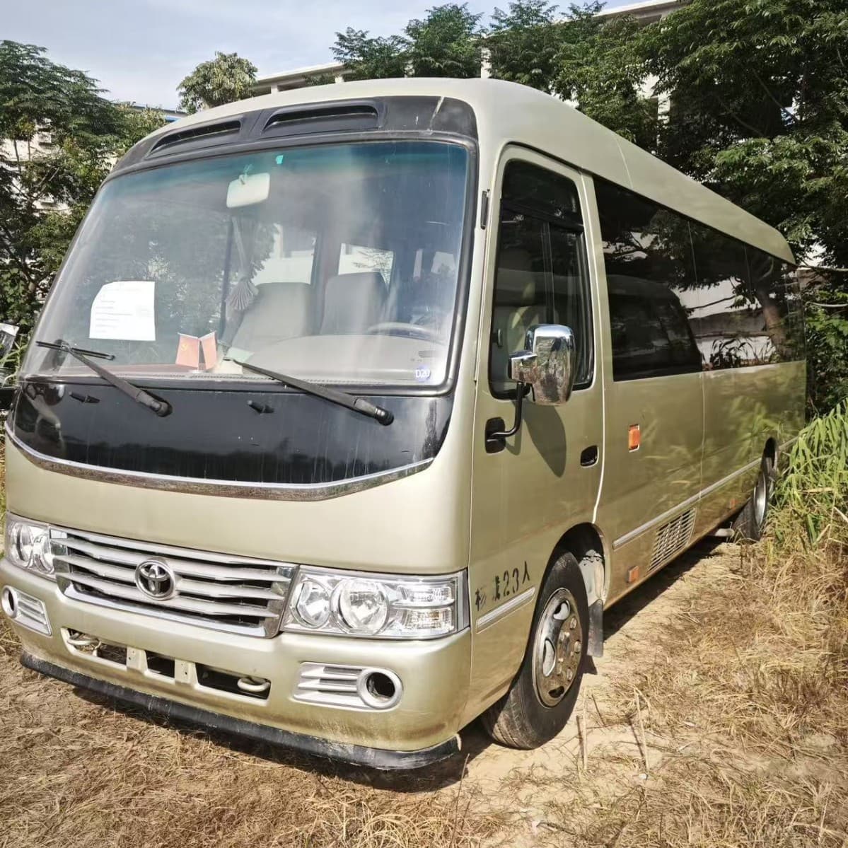 Cross-border Export Used Coaster Euro 3 Minibus Luxury Business Coaster Minibus