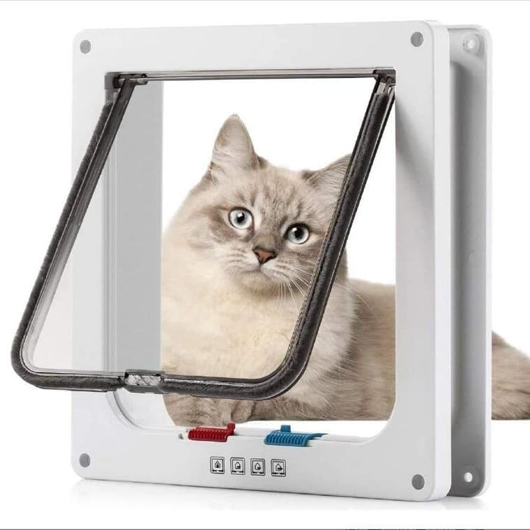 ABS Cat Door Dog Door Flap Free Access Pet Door for Cats and Dogs Pet Door Panel Accessory