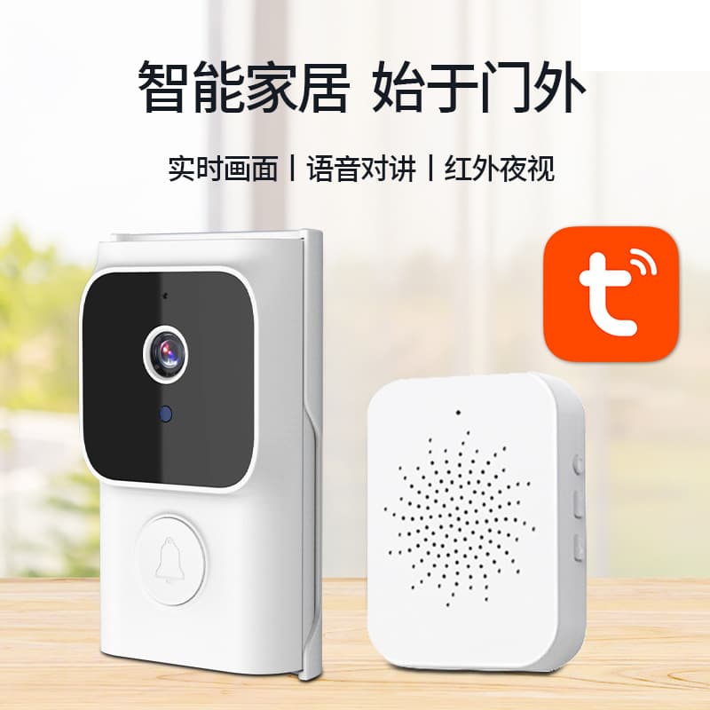 Cross-border New Product Video Smart Video Doorbell Remote Voice Intercom HD Night Vision Infrared Doorbell Wholesale