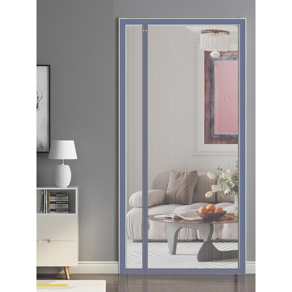 Wenzhou Magnetic Mosquito Door Curtain with Full-Length Magnetic Strips, Summer Bedroom Fly Screen, Ventilation, Dustproof, Hook-and-Loop Screen Door