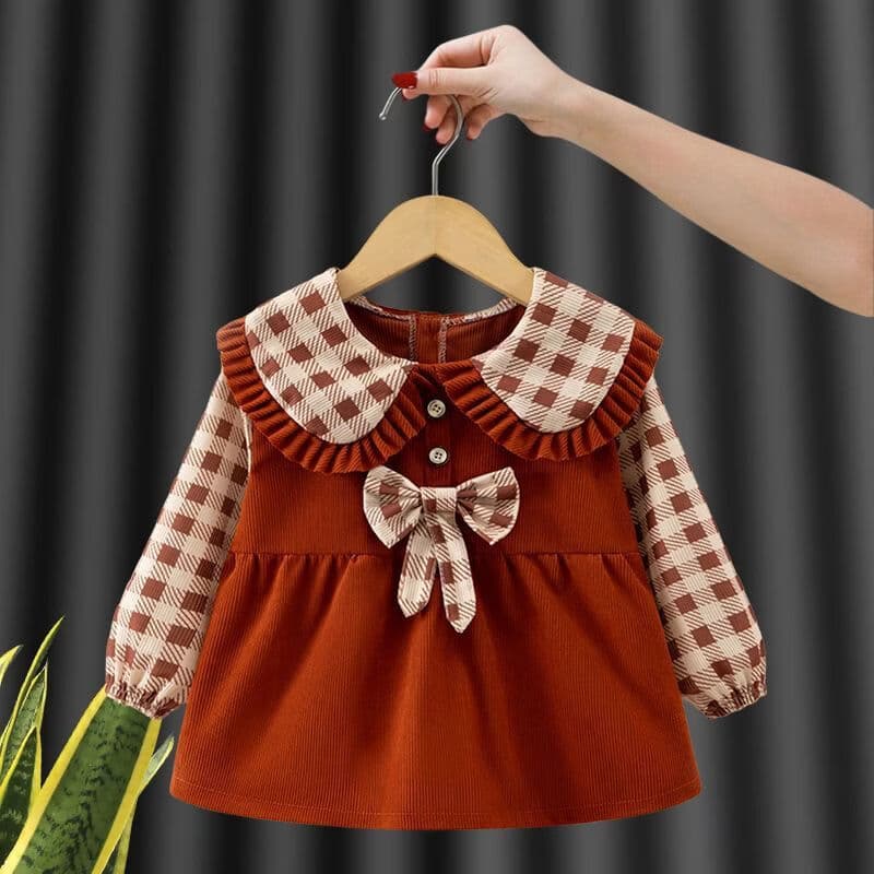 Children's smock, baby eating bib, apron, female princess, waterproof, anti-dirty, fashionable, autumn and winter, baby, child, dress backwards