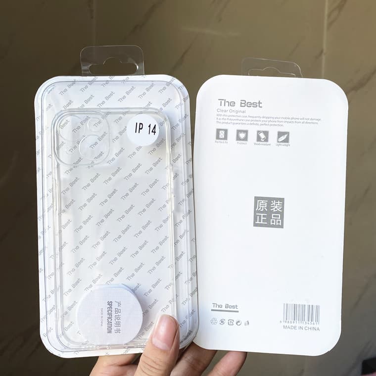Transparent Case for iPhone 16E, iPhone 17, iPhone 12 Full Coverage Precision Hole Soft Case, Sealed Box Packaging