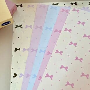 Sweetheart Bow 157g Kraft Paper Thickened Floral Wrapping Paper for Flower Shop Bouquet Wrapping