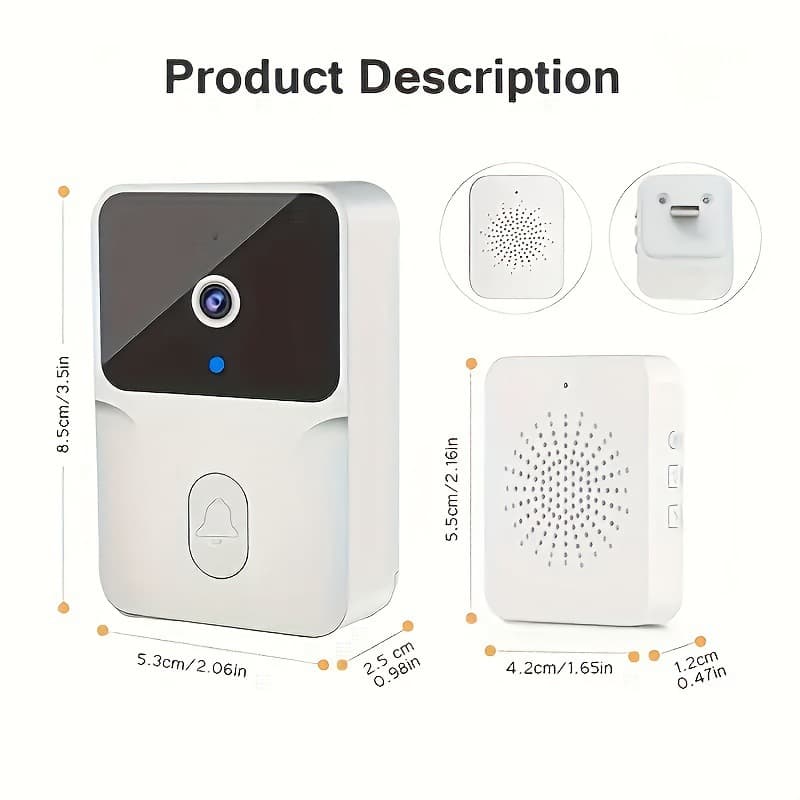 C 8462026 New Cross-border 2.4G Wireless HD Video Doorbell Camera with Night Vision