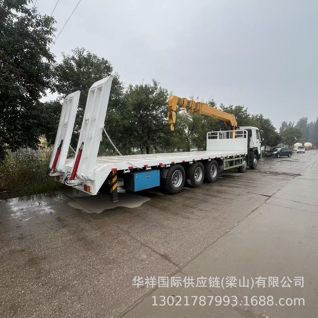 Export Africa Remanufactured HOWO Dump Truck 10-wheel 12-wheel 371 HP Straight Arm Truck-mounted Crane Folding Crane