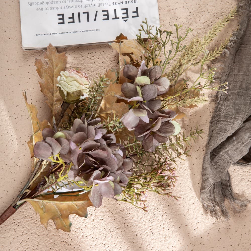 Mirror Night Artificial Flower Branch Set for Home Decoration, Wedding Bouquet, Wall Decor Hanging CF01212
