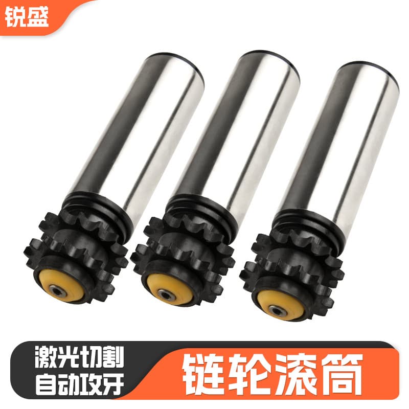 Ready stock supply of double-row gear rollers, stainless steel sprockets, workshop conveyor line accessories, transmission rollers, manufacturer wholesale.