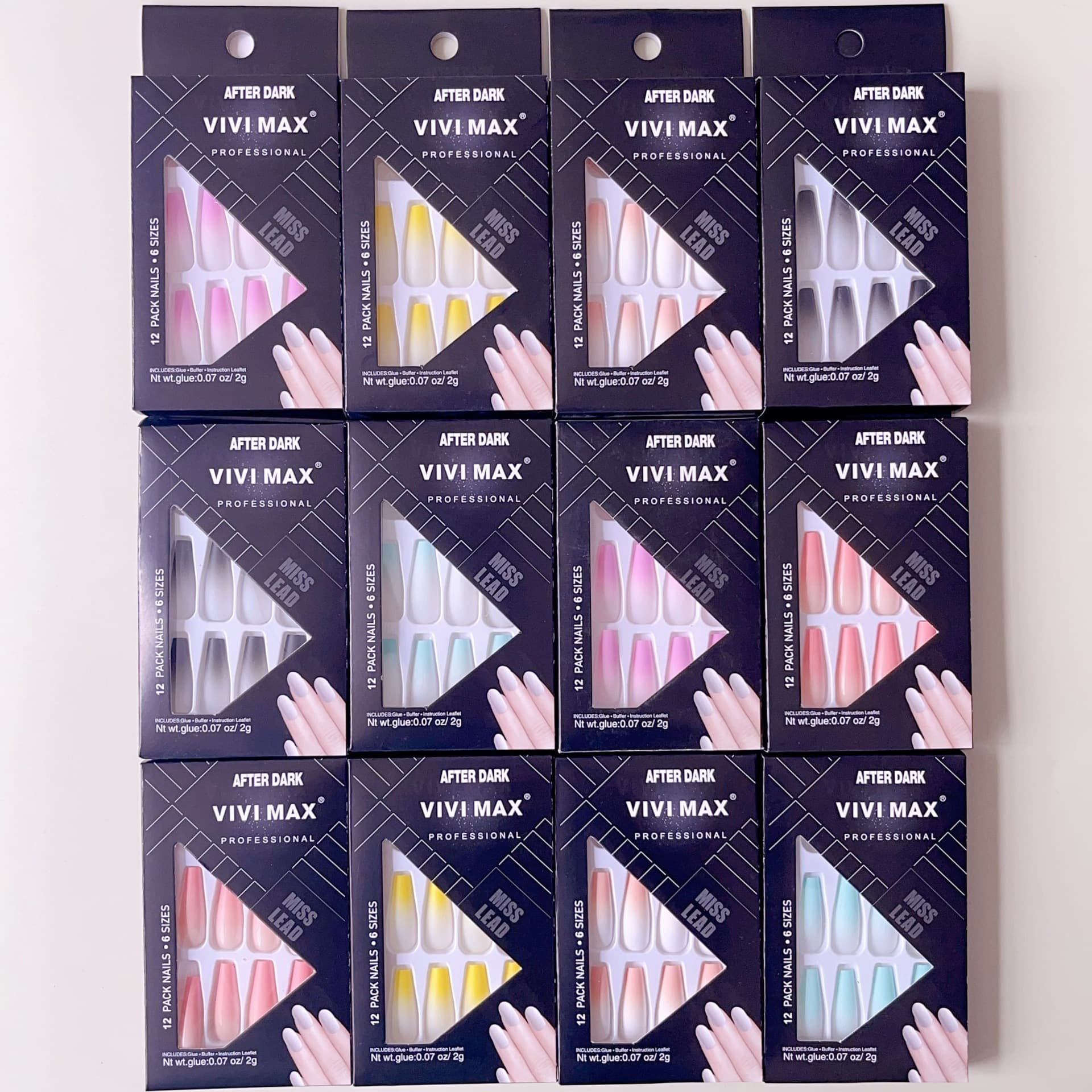 Cross-border Hot Gradient Super Long Nail Art Finished 12 Boxed Long T Ballet Armour Wear Armour False Nail Paste