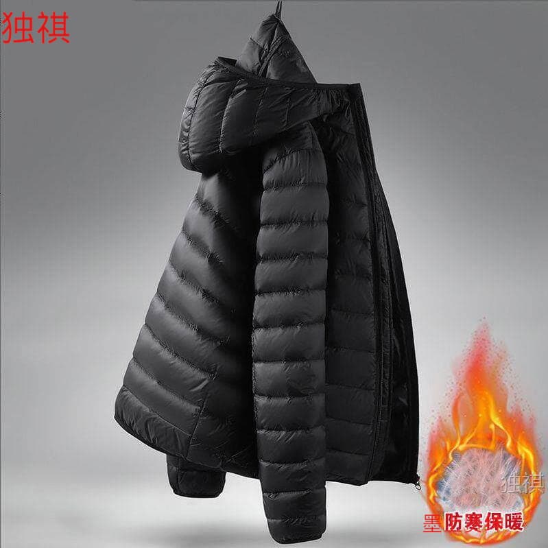 Men's Lightweight Short Hooded Cotton Jacket, Loose Fit, Winter Autumn, Thickened Warm Top