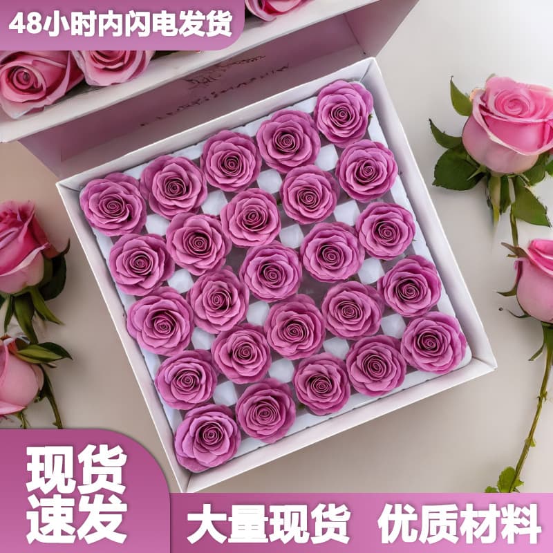 Christmas awakening eternal flower soap flower wedding decoration simulation bouquet gift diy soap flower head rose flower