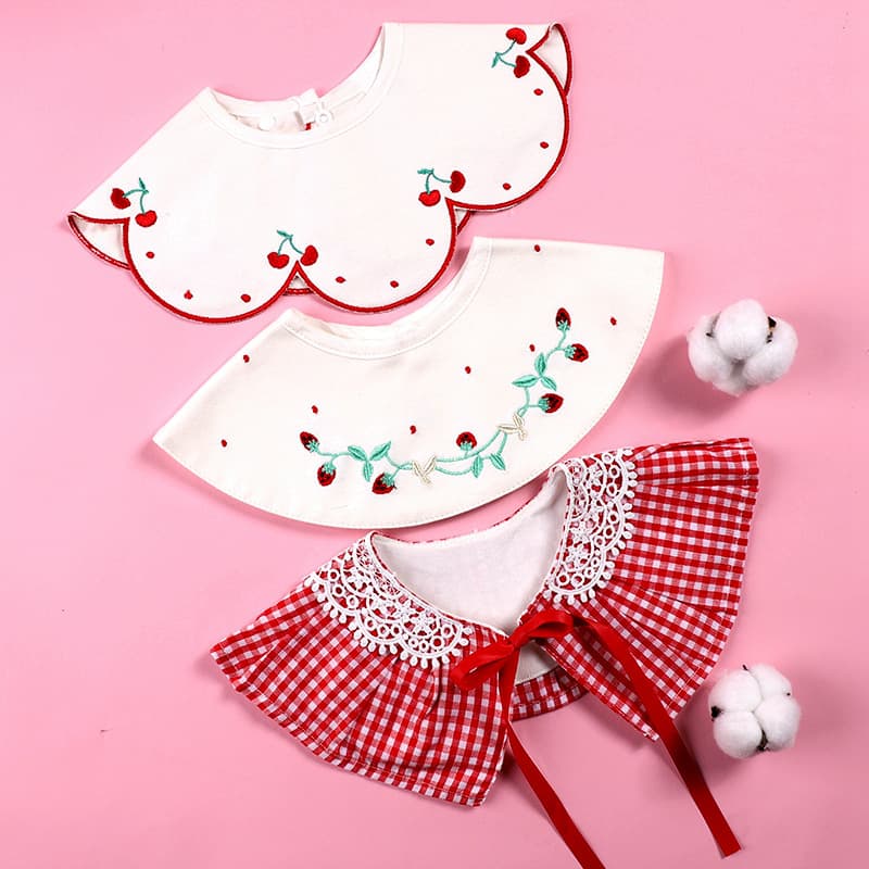 Source Factory Custom OEM Processing for Children's Bibs, Drool Pads, False Collars, Scarves, Lolita Outing Wear, and Aprons