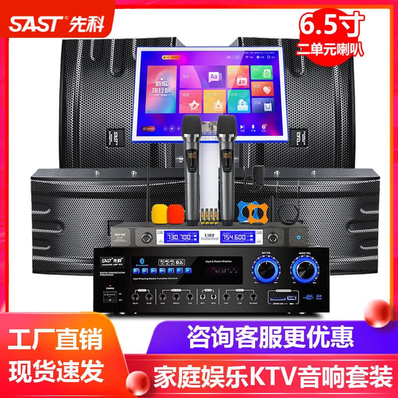 SAST Home KTV Audio System All-in-One Karaoke Machine with Singing Set