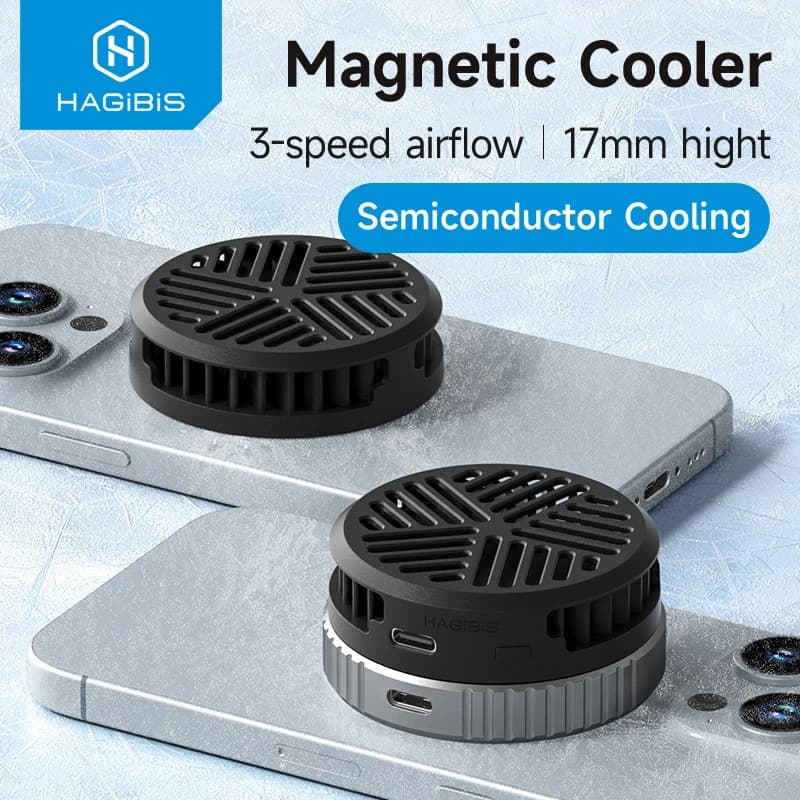 Hagibis Magnetic Cell Phone Cooler Universal Cooling Fan Mob