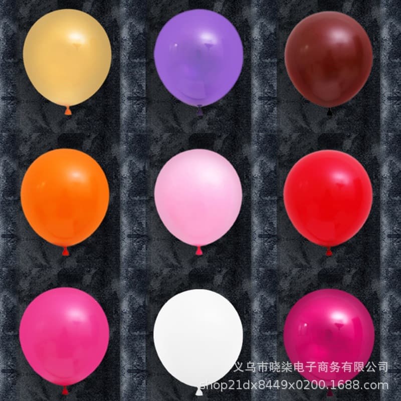 10 Inch 2.2g Thick Round Matte Balloons Birthday Balloons Wholesale Party Wedding Celebration Round Latex Balloons Drop Shipping
