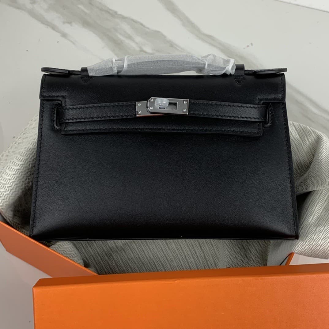 H Family Kelly Bag 22cm Shanzuoyousong Swift Top-Grain Leather Evening Bag for Women with Chain Shanzuoyousong Bag