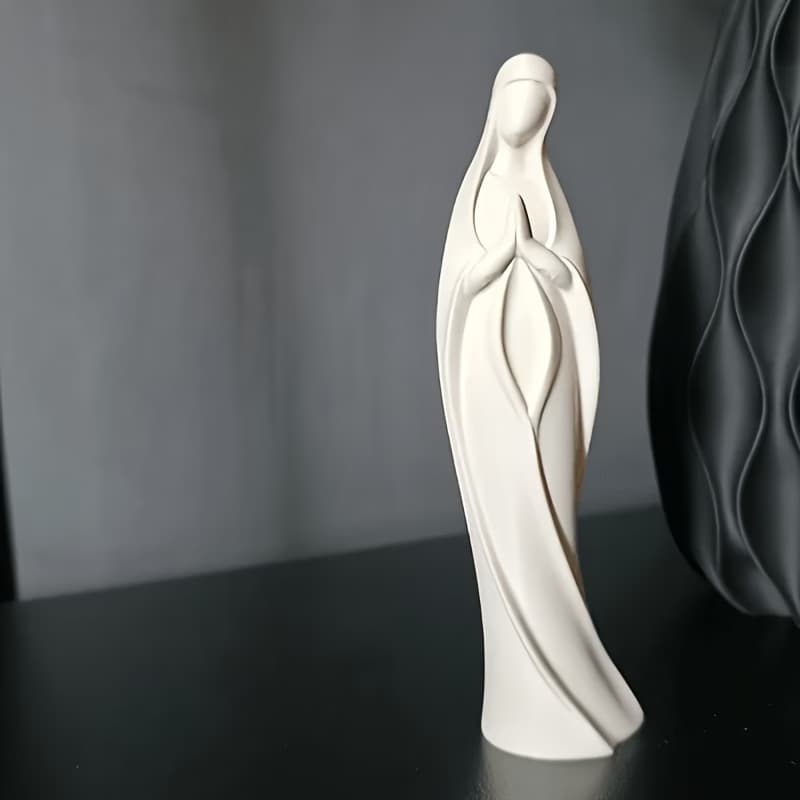 Cross-border New 3D Printed Decorative Statue of Virgin Mary Desktop Figurine Home Creative Art Craft