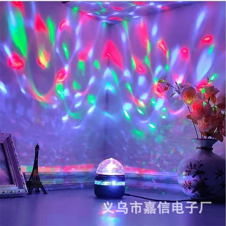 Magic Ball Starry Sky Night Light, Star Projection Lamp, USB Bedside Atmosphere Light, Christmas Gift, Drop Shipping Available