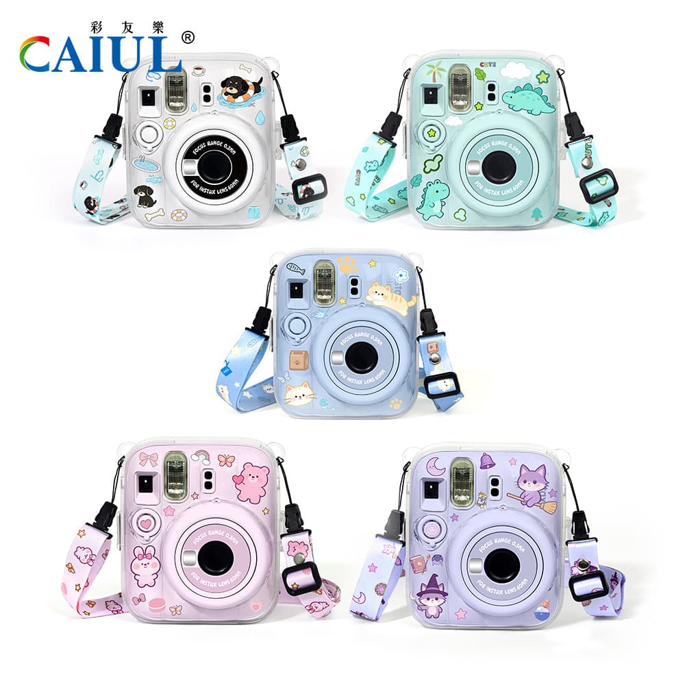 Suitable for Polaroid mini13 creative DIY body stickers Cute cartoon space animal series Guka stickers