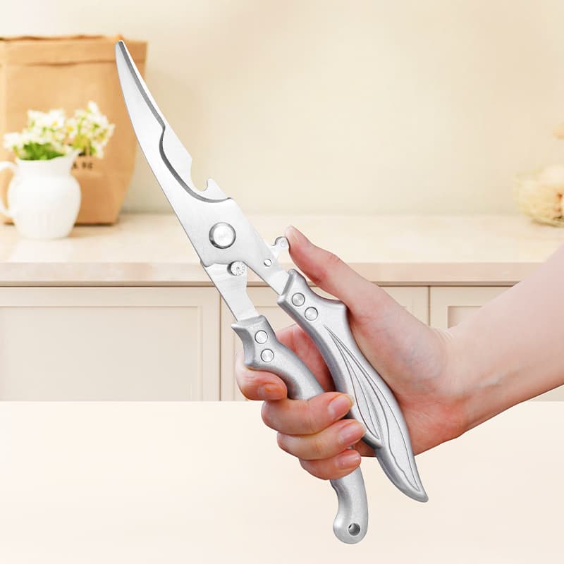 Chicken Bone Scissors, Stainless Steel Kitchen Scissors, Multifunctional Thickened Bone Scissors, Kitchen Tools for Cutting Duck Necks, Cooked Food, Wholesale Chicken Bones