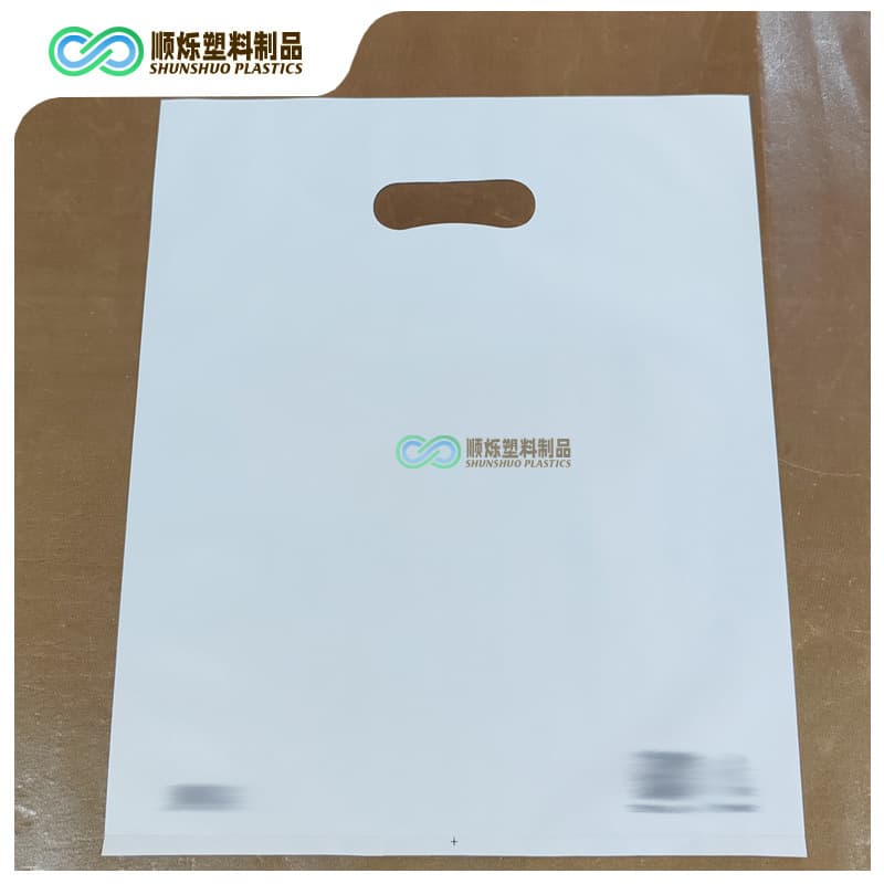 White Po Hand-Held Bags Are Produced by the Factory with Thickened Accordion-Style Side Panels and Three-Dimensional Perforated Pockets