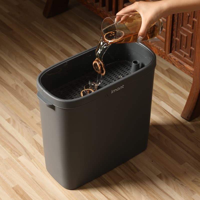Tea Bucket with Dregs Filter Drainage, Tea Table Wastewater Bucket, Gongfu Tea Accessories, Home Small Tea Water Container