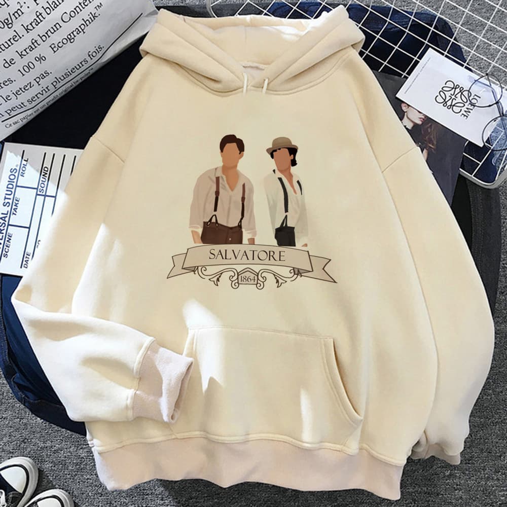 The Vampire Diaries Hoodies Women Sweat Y2K Kawaii Fleece Ho