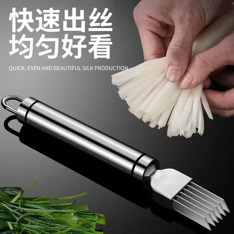Onion cutter, onion cutter, onion cutter, grater cutter, stainless steel scraper, kitchen creative gadget