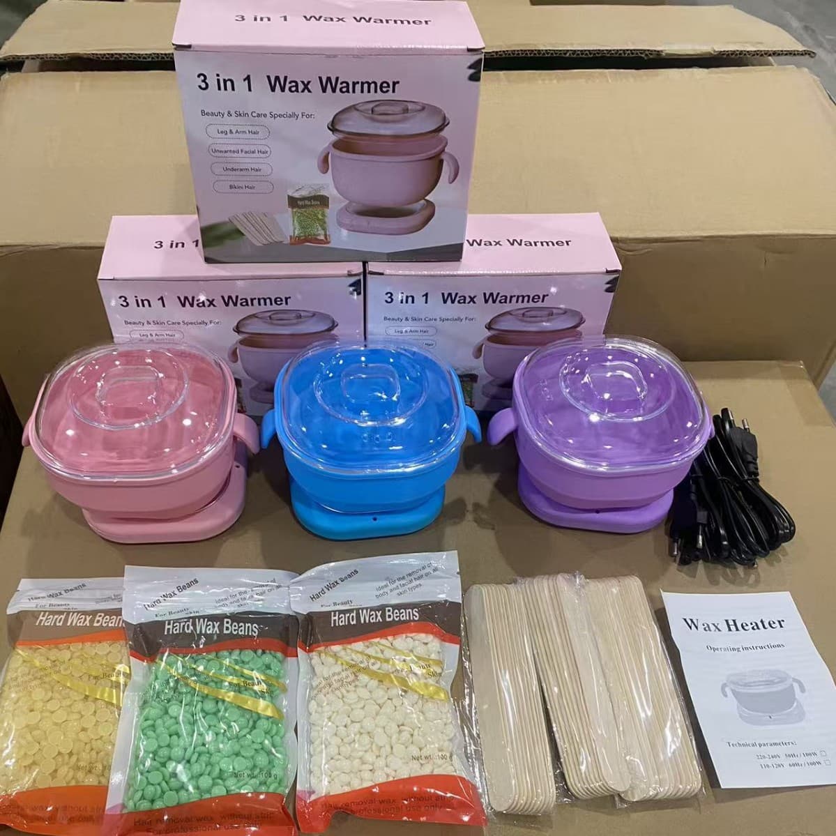 Cross-border New Silicone Wax Melter Heater for Wax Melting, Honey Wax Depilatory Wax Bean Non-Stick Easy Clean Wax Melting Pot