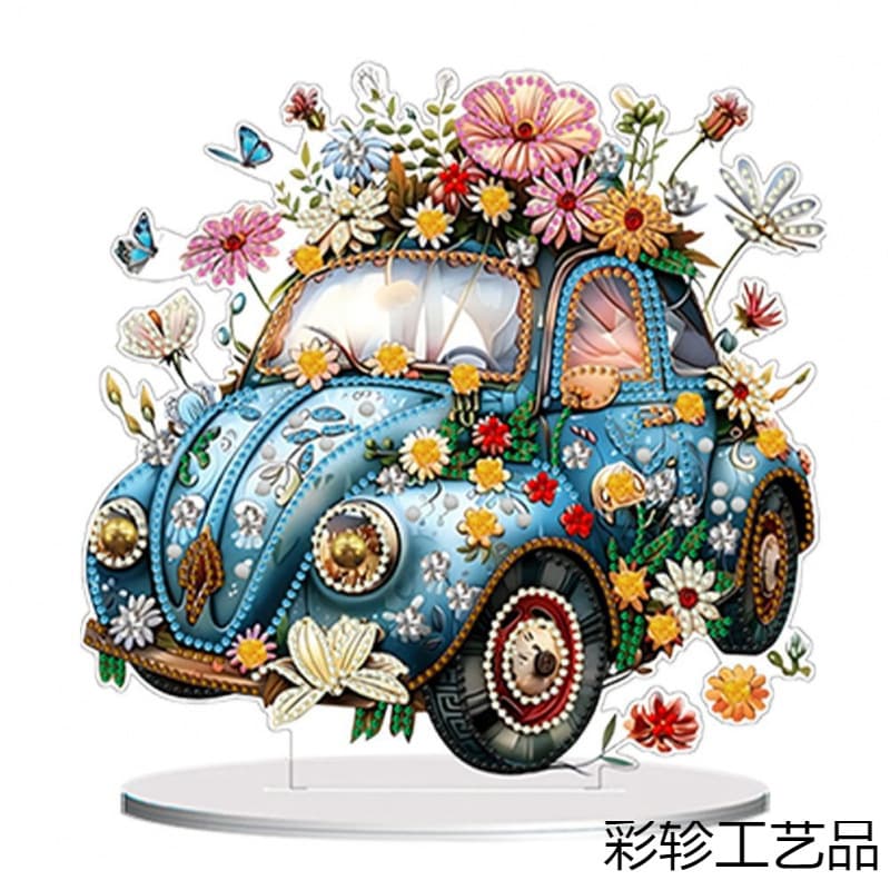 Cross-border new products Diamond Painting Car Ornaments 5D Gemstone Embroidery Art Home Office Desktop Decoration