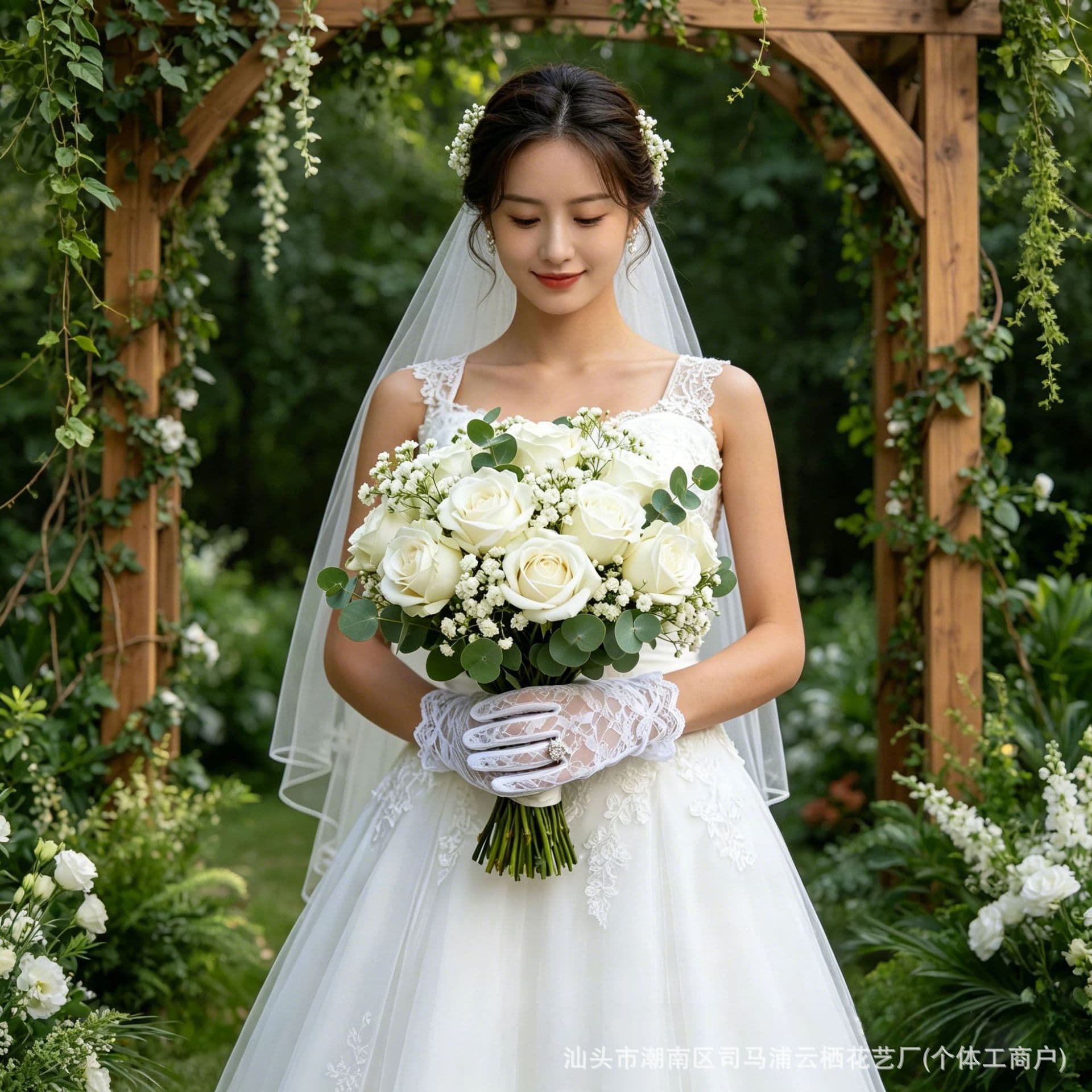 Cross-Border Platform Hot-Selling Mixed Artificial Flower Bouquet with Simulated Tulips, Calla Lilies, and Baby's Breath for Wedding Decoration