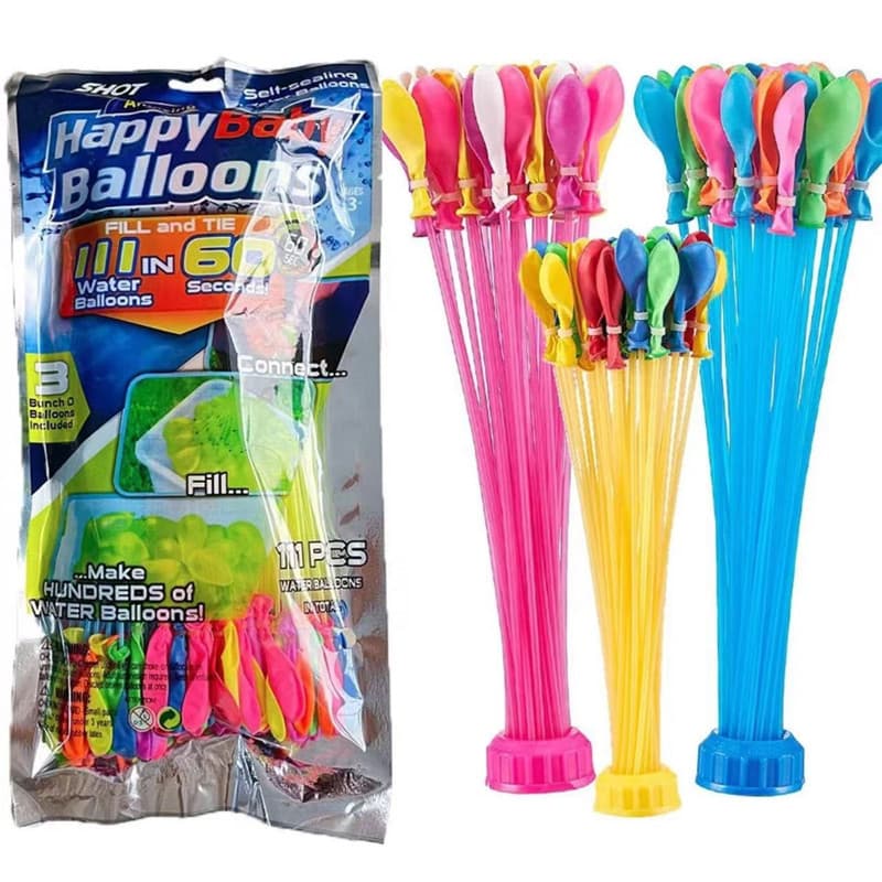 Water Balloons Quick Fill Water Balloons for Water Fight Summer Kids Toy Water Bomb Balloons Bundle Water Balloons
