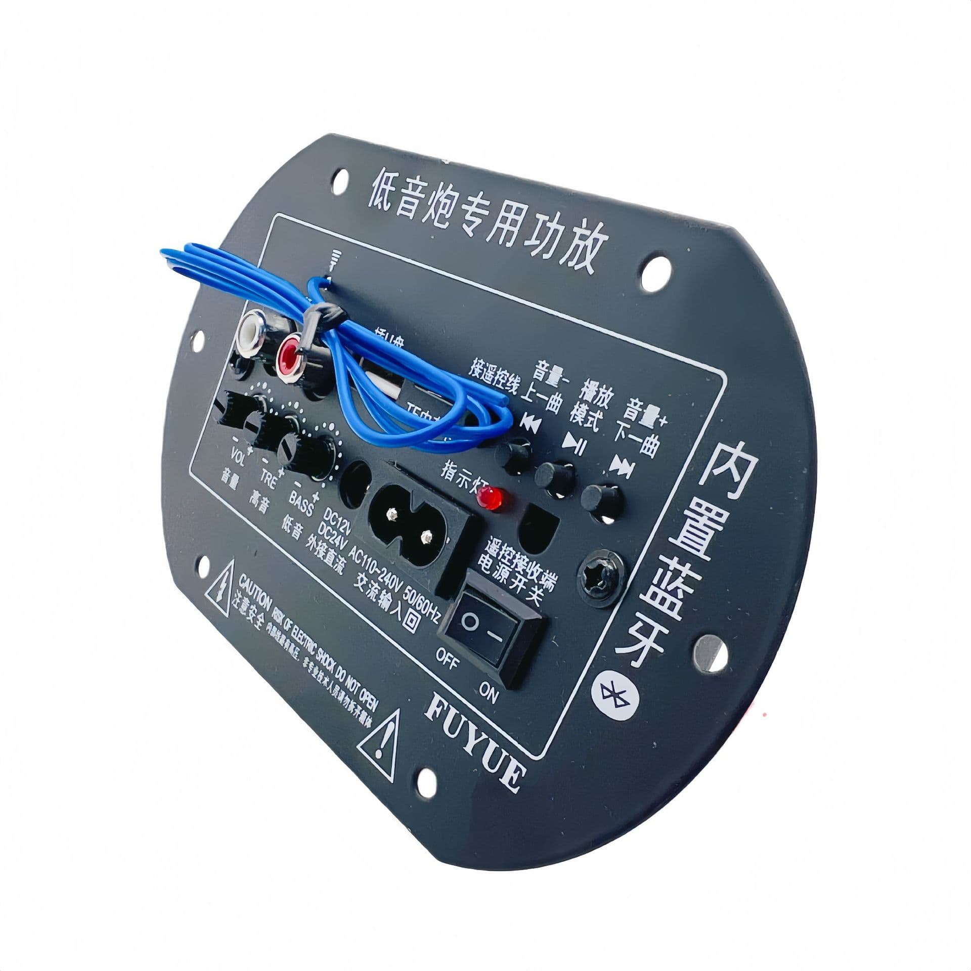 Bluetooth Amplifier Board with USB Drive Support, High Power Hi-Fi Subwoofer for 5/6/8 Inch Car Tunnel Box
